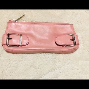 Banana Republic buckle clutch. Pink